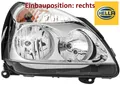 HELLA 1DB008461-861 Hauptscheinwerfer rechts Scheinwerfer für Renault