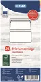 Briefumschläge Umschläge DIN Lang ohne Fenster, 25 Stück weiß Stylex 42802