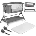 Lionelo Leonie 3in1 Kinderbett Babybett Beistellbett Wiege Zustellbett Matratze