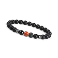 GD GOOD.designs Chakra Perlenarmband aus Onyx Natursteinperlen | Kugelarmband mit roter Jaspis Perle | Armband Männer (Rot)