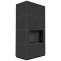 Kratki Kaminbausatz FLOKI BOX 8 kW Ø 160 NATURALI ARDESIA NERO A SPACCO schwarz