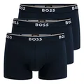 Boss Herren Trunks Power Boxer Unterhosen Cotton Stretch 3er Pack, Farbe:Blau, Wäschegröße:M, Artikel:-480 navy