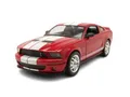 Welly Modellauto Ford Shelby Mustang GT 500 2007 rot weiß, Maßstab 1:24