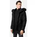 trueprodigy Parka Julius mit abnehmbarer Kapuze schwarz L