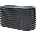 Westmann Hochbeet Oval Metall Anthrazit 160 cm x 80 cm x 82 cm