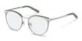 Rodenstock R7124 C 53  Brille Brillenfassung Brillengestell Titan Grau Grün