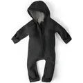 Ehrenkind Overall Walkoverall Baby aus Natur Schurwolle mit Reißverschluss Wollwalk Overall Baby schwarz 74/80