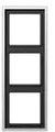 Jung AL2983 Rahmen 3-fach, aluminium, LS 990
