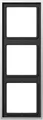 Jung AL2983 Abdeckrahmen 3-fach Serie LS Aluminium
