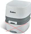 Toilette Camping Enders Modell 4999 – Chemische Campingtoilette 22 L, kompakt