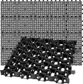 BigDean 20x Rasengitter Paddockplatte SCHWARZ 50x50 cm Reitplatzmatten Rasenmatten Rasenwaben Kiesgitter Parkplatzrasen 5 m²