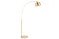 XXL Bogenleuchte Gold Metall 205 cm E27 große Wohnzimmer Stehlampe Retro Leuchte