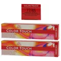 Wella Color Touch Vibrants Reds 2 x 60 ml 77/45 mittelblond intensiv rot mahagon