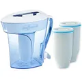 Culligan ZeroWater Wasserfilter Kombi-Set, 2,4 L Krug mit 3 Filterkartuschen und Wasserqualitätsmessgerät, BPA-frei,IAPMO-zertifiziert, Ideal um Kalk, Blei und andere Schwermetalle zu reduzieren