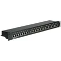 VALUE Cat.5e (Class D) 19-Zoll-Patchpanel, 24P, geschirmt, schwarz
