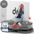 Dripl Wischaufsatz für Dyson V7/V8/V10/V11/V15/Gen5 Staubsauger, Elektrischer Bodenwischer mit Abnehmbaren Wassertank und 6 Waschbare Mopps + 1 Füllbehälter (V7/V8/V10/V11/V15/Gen5)
