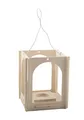 Pebaro 849 - Holzbausatz Laterne zum Selbermachen, ohne Kleben mit Teelichhalterung, Basteln mit Holz, Geschenkidee