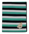 Strickdecke Babydecke Decke Kuscheldecke Steiff Bär grün blau 80 x 100 cm