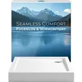 Calmwaters Duschwanne Seamless Comfort 90x90x14 cm Set Schürze Vormontiert & Ablaufgarnitur Acryl 01SL6218