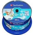 Verbatim CD-Rohlinge AZO Spindel Bedruckbar 700 MB 50 Stück
