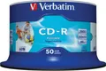 Verbatim CD-R printable (Tinte), bis 52fach, 700 MB/80 min, 50er-Spindel 65859