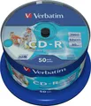 50 Verbatim CD-R 700Mb 80Min 52x Bedruckbar No-ID printable Rohlinge Spindel