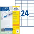 AVERY Zweckform Universal-Etiketten 3475-200, ultragrip, 70 x 36 mm, 4800 + 480 Stück 162413