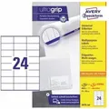 Avery Zweckform - Universaletikett Ultragrip 70 X 36 Mm (b X H) Nicht Wieder Ablösbar Papier Weiß 5.280 Etik./pack.