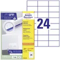 Universal-Etiketten ultragrip 70x36 mm VE=5.280 Etiketten / 220 Bogen weiß