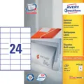 AVERY Zweckform Etiketten 3475-200 weiß 70,0 x 36,0 mm, 220 Blatt