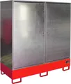 Bauer Gefahrstoff-Schrank GS-2, abschließbar, für max. 2x200l Fässer, Feuerrot