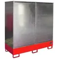 Gefahrstoff-Schrank GS-2, lackiert, Feuerrot