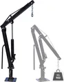 Wiltec Pickup Kran Ladekran 1800 mm Höhe, 900 kg Traglast und 360° Drehkranz, massiver Standfuß zur Bodenmontage, Werkstattkran