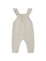 vertbaudet Jumpsuit Baby Strick-Latzhose mit Volantträgern
