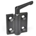 Scharnier 60 x 60, feststellbar, Form A, schwarz RAL 9005, Z