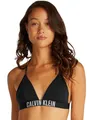 Calvin Klein Damen Bikini Oberteil Triangel Herausnehmbare Polster, Schwarz (Pvh Black), M