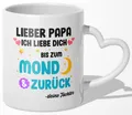Papa Geschenk von Tochter Vater Tasse Vatertag Geburtstag Kaffeetasse Mann