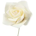 Viana Foamrosen Creme 6cm 27 St Künstliche Deko Rosen Hochzeit, 27 Stück