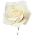 Foamrosen Creme 6cm 27 St Künstliche Deko Rosen Hochzeit, 27 Stück