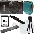 Canon Ixus 285 HS schwarz Set Angebot Tasche türkis