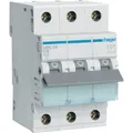 Hager Leitungsschutzschalter MBN316, Typ B, 16A, 230V/400V AC, 6kA Abschaltvermögen, 3-polig