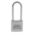 Burg-Wächter Vorhangschloss, Vorhängeschloss mit Schlüssel, 5,7 mm Bügelstärke, massives Aluminiumschloss, Innenwerk rostfrei, Gehärtet, Alutitan 770 HB 30 45 SB