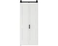 Pertura Falt-Schiebetür-Komplettset Milav Midbar weiß grundiert 900x2150 mm inkl