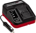 Einhell Original Ladegerät Power X-Car Charger 3A Power X-Change (Li-Ion, 18V, 12 V Stecker, permanente Akkuüberwachung und intelligentes Lademanagement, 7-fache Zustands-LED-Anzeige)