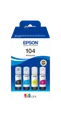 Epson EcoTank 104 - 4er-Pack - Schwarz, Gelb, Cyan, Magenta - Original - Nachfülltinte - für EcoTank ET-2710, ET-2711
