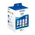 Epson EcoTank Tintenflasche 104 4-colour MultiPack Cyan Magenta Gelb Schwarz 65