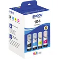 1 bis 20x EPSON Tinte 104 für EPSON EcoTank ET-2710, Multipack SPARE BIS ZU 16%