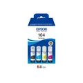 Epson EcoTank 104 4er-Pack Schwarz Gelb Cyan Magenta original Nachfülltinte