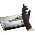 NITRAS-MEDICAL Einmalhandschuhe Black Scorpion, 100 Stück, Latex, schwarz, chemikalienbeständig, lebensmittelecht, Gr. L