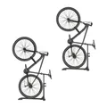 Set 2x Fahrradständer freistehend vertikal horizontal verstellbar ME89 schwarz